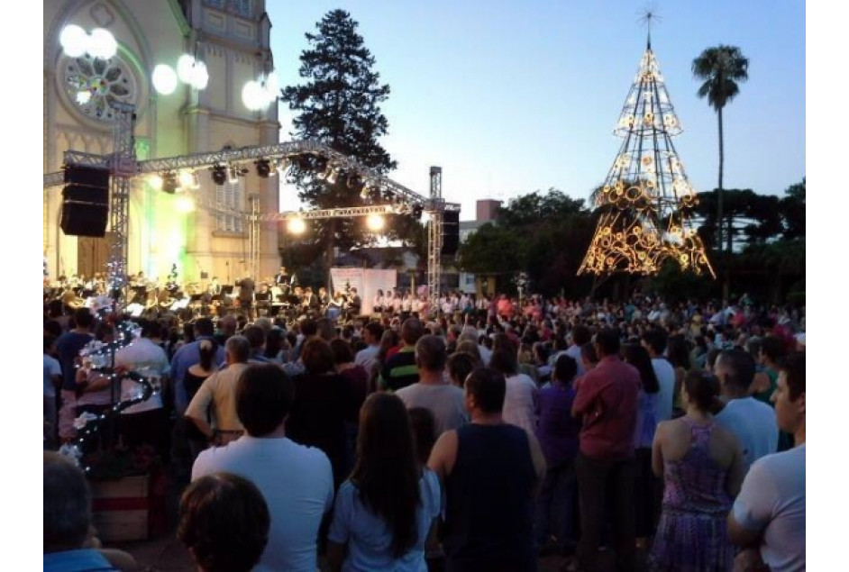 Coro Simplesmente no Concerto de Natal em Veranópolis