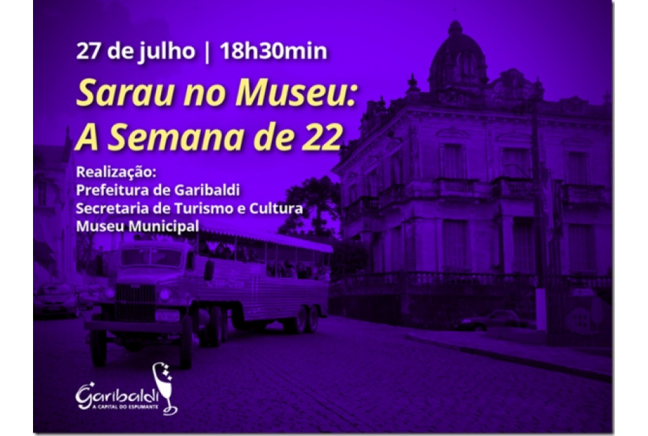 Sarau no Museu será sobre a Semana de Arte Moderna de 22