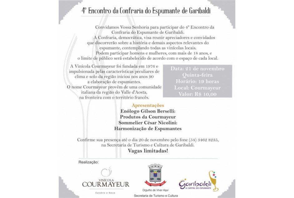 Vinícola Courmayeur recebe o 4° encontro da Confraria do Espumante