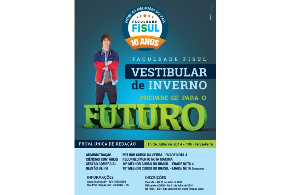 Vestibular de Inverno da FISUL segue com inscrições abertas 