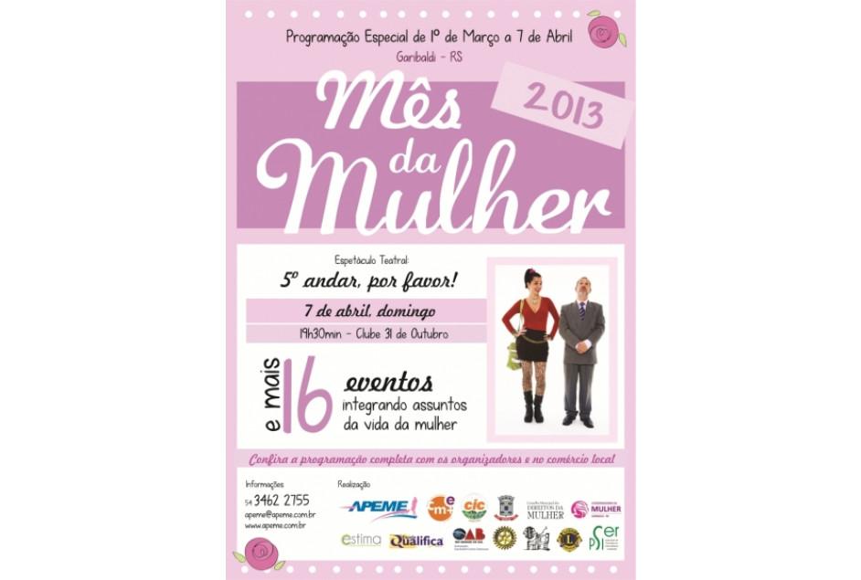Abertura Oficial do Mês da Mulher é nesta sexta-feira