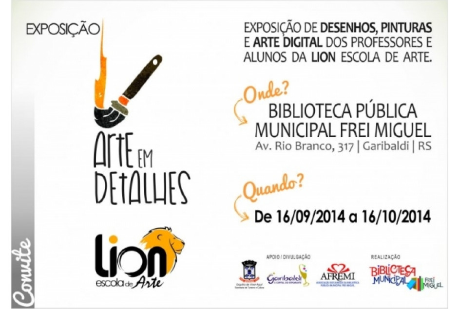 Exposição Arte em Detalhes na Biblioteca
